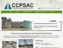 Tablet Screenshot of concretocentrifugadoperu.com